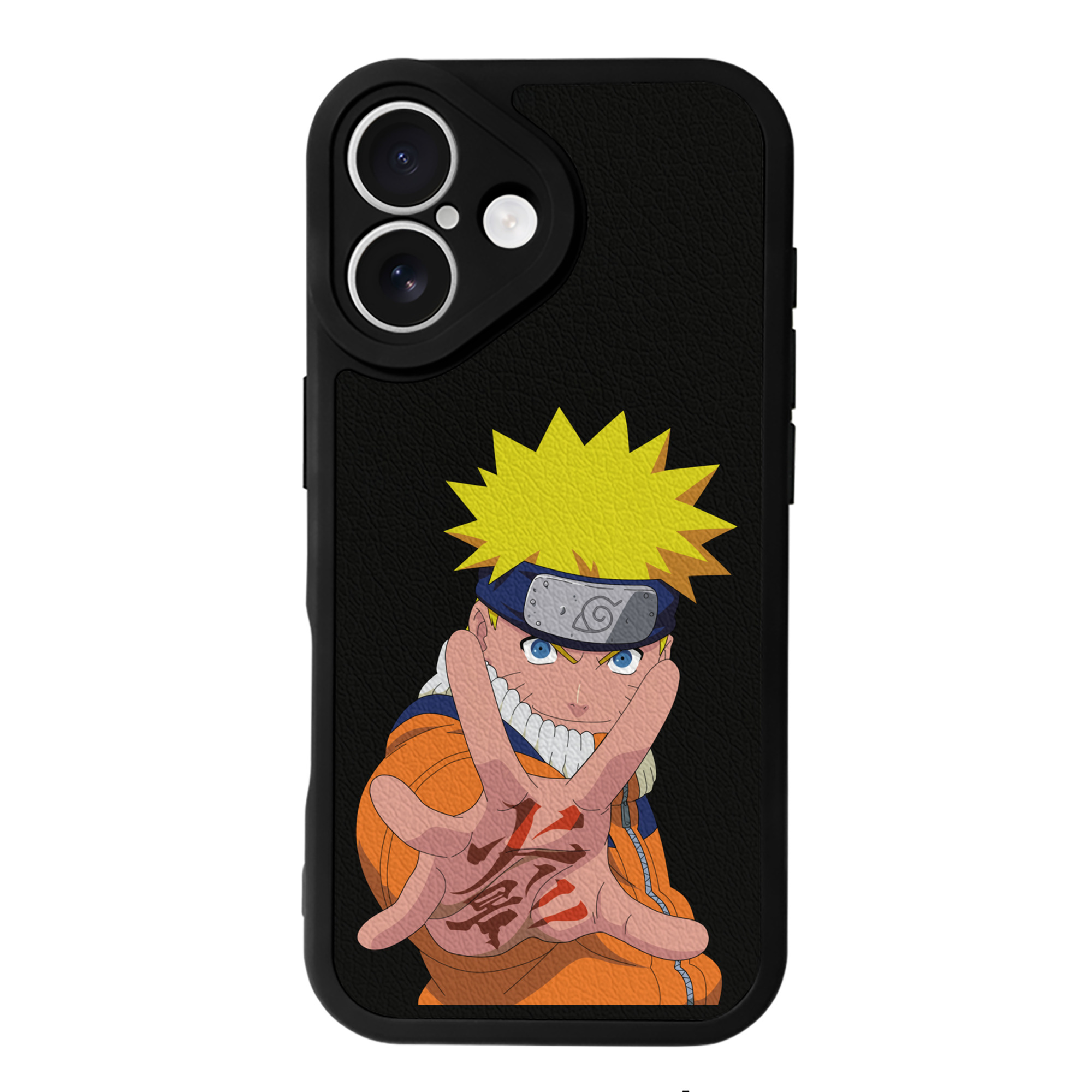 （画像用） NARUTO -ナルト- うずまき ナルト Uzumaki Naruto 【iPhone 16シリーズ対応】シリコンスマホケース（レザー調） 材質：シリコン